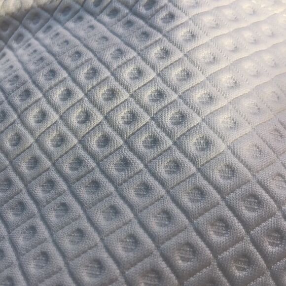 Honey and Rosie White Sleeveless Fitted Crew Neck W/Mesh Cut Out Sides 9 - Picture 12 of 13